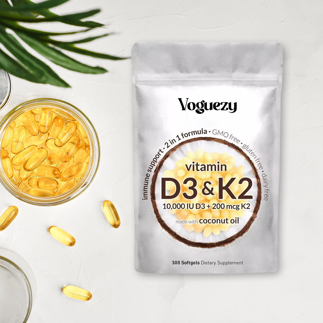 Voguezy™ Vitamin D3 & K2 Soft Gels