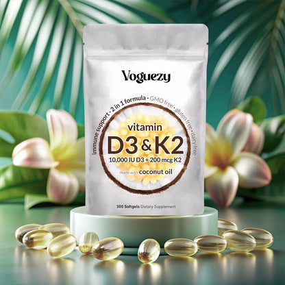 Voguezy™ Vitamin D3 & K2 Soft Gels